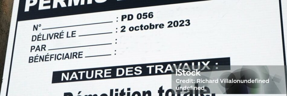 panneau permis de construire